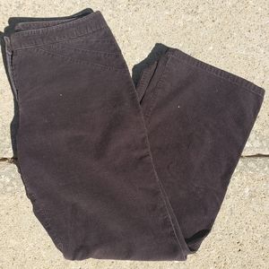 Vintage retro y2k early 2000s chocolate brown bootcut flare corduroy pants